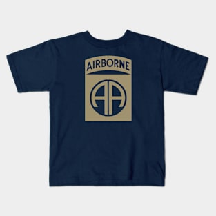 82nd Airborne Patch (subdued) Kids T-Shirt